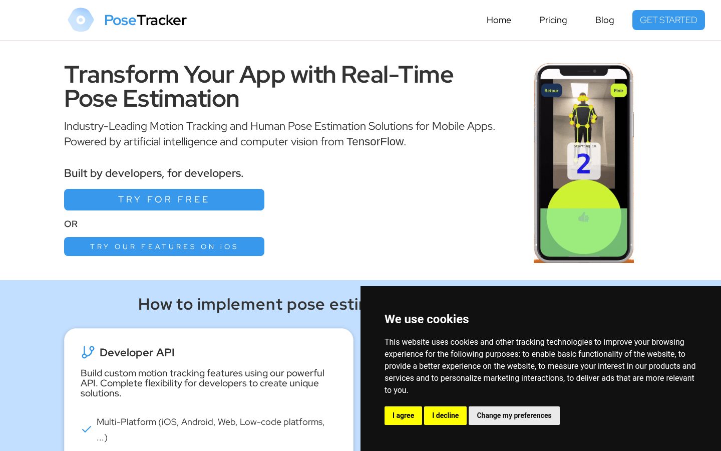 PoseTracker Homepage