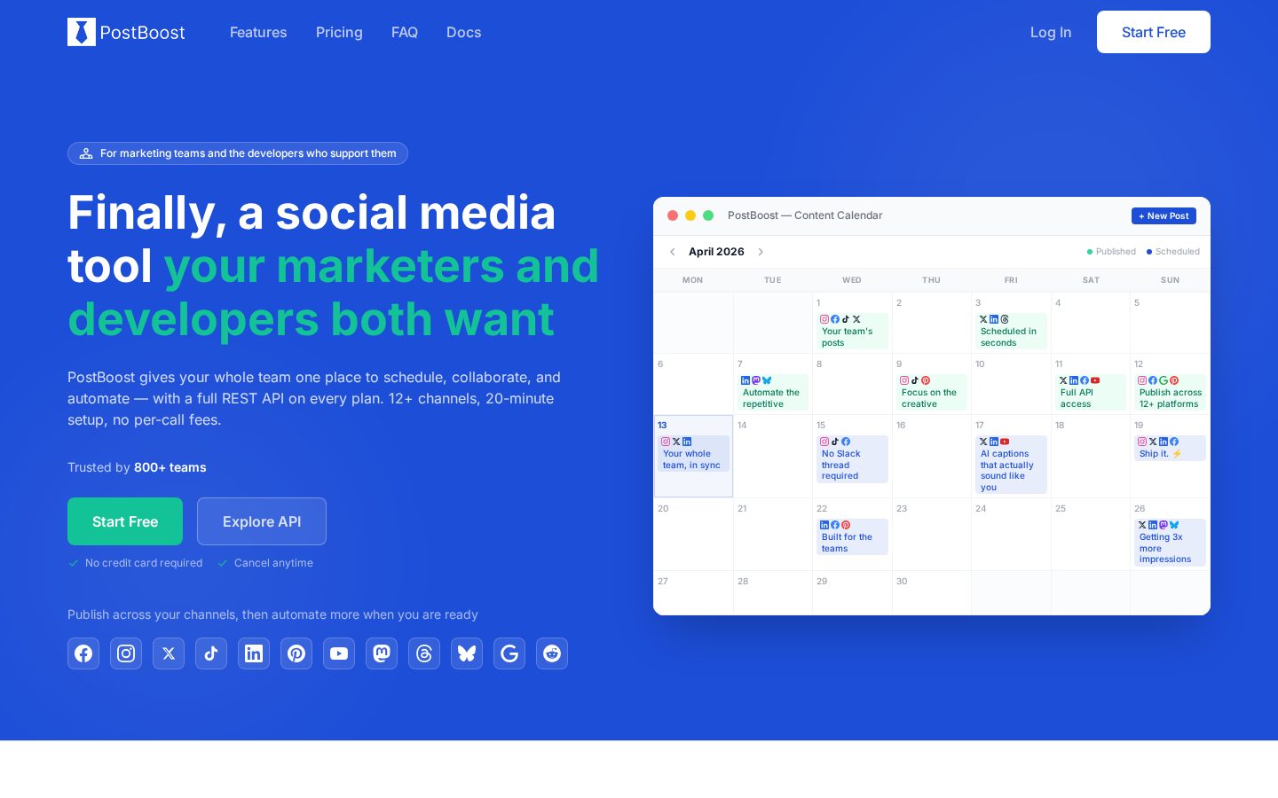 PostBoost Homepage