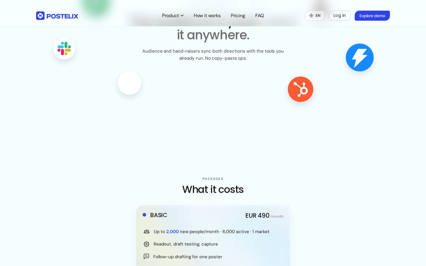 Postelix Pricing