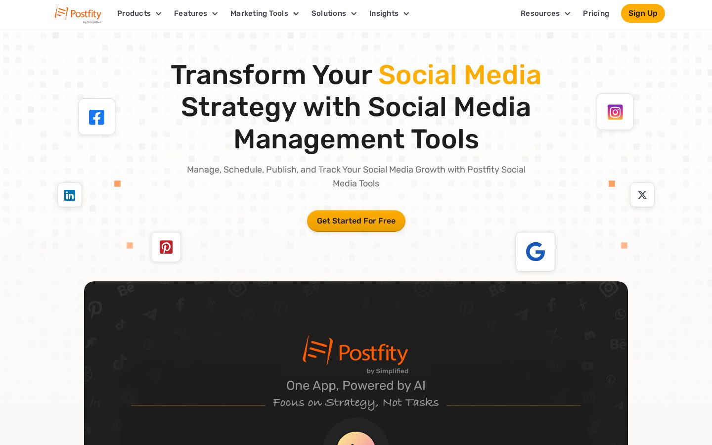 Postfity Homepage