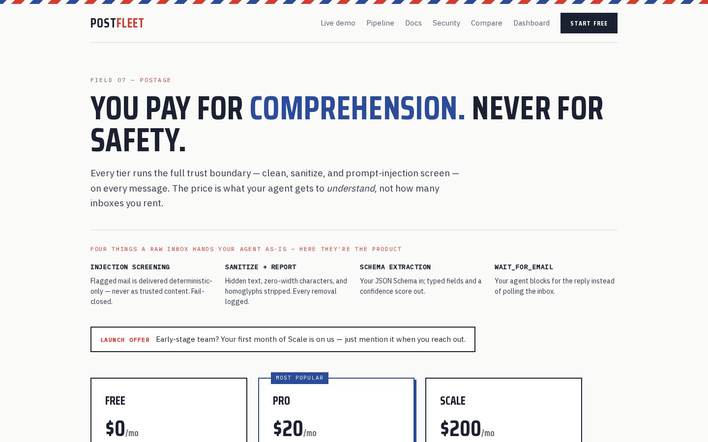 Postfleet Pricing