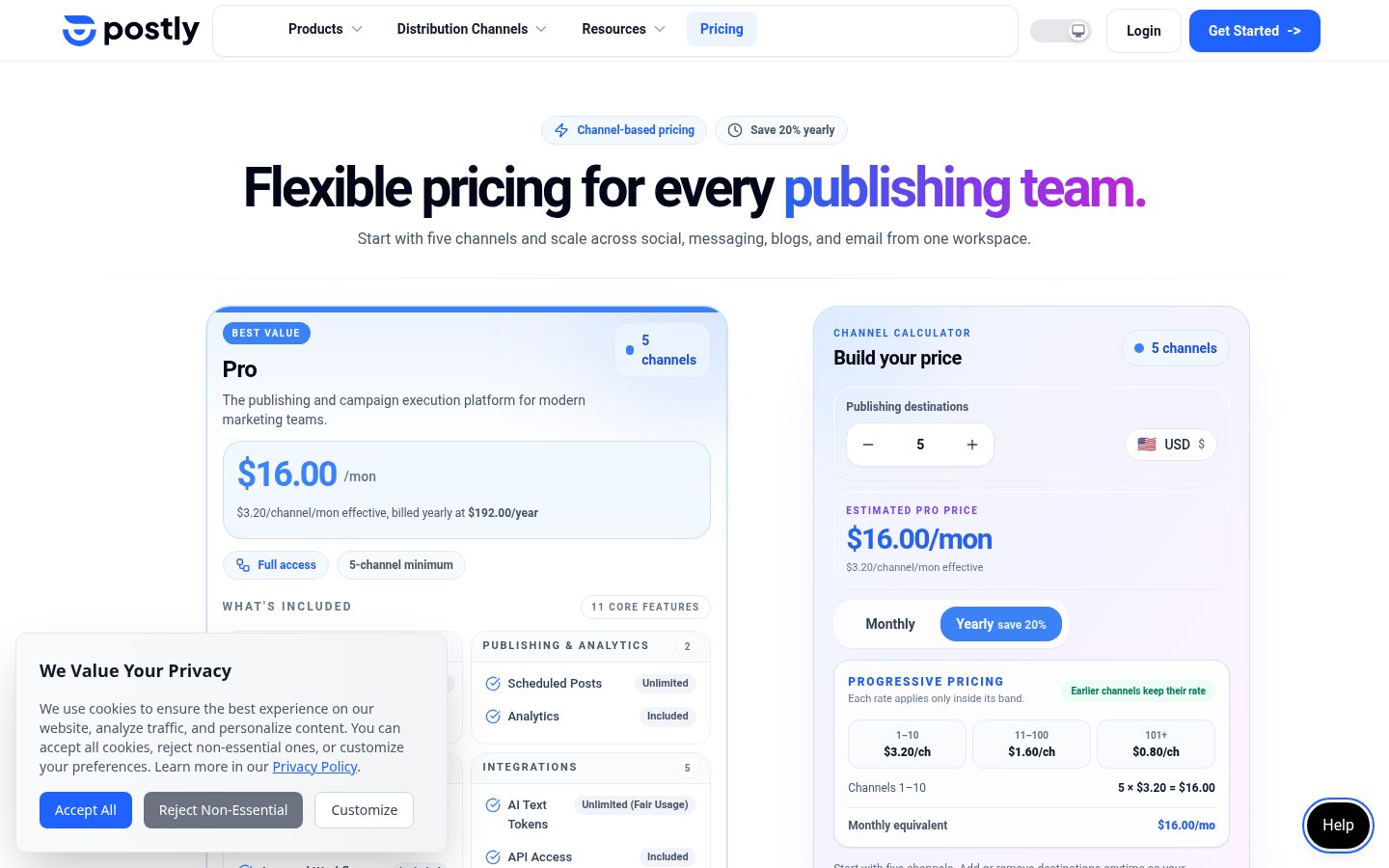 Postly Pricing