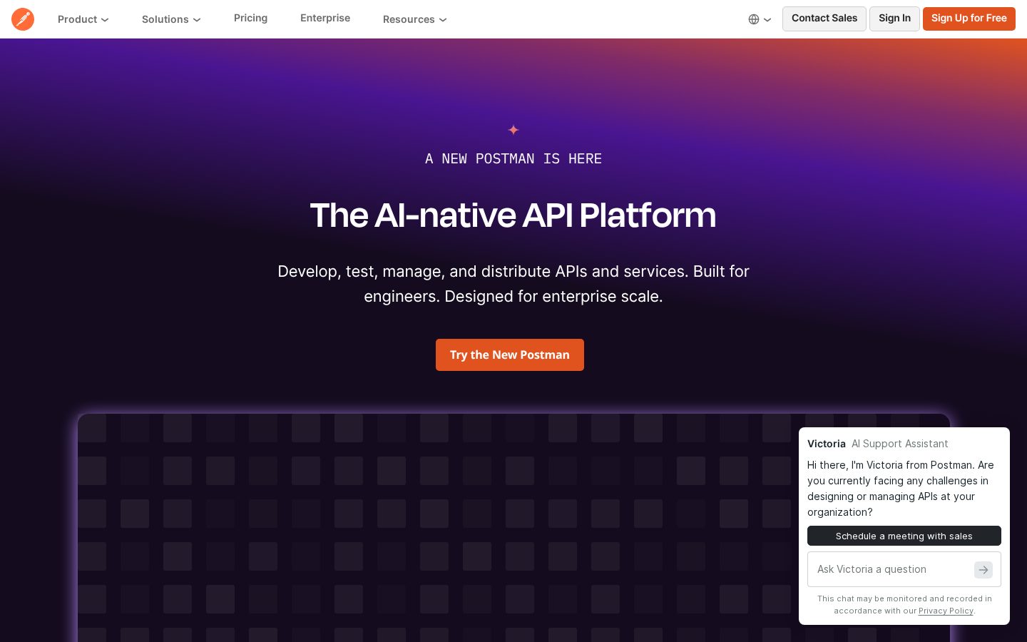 Postman Homepage