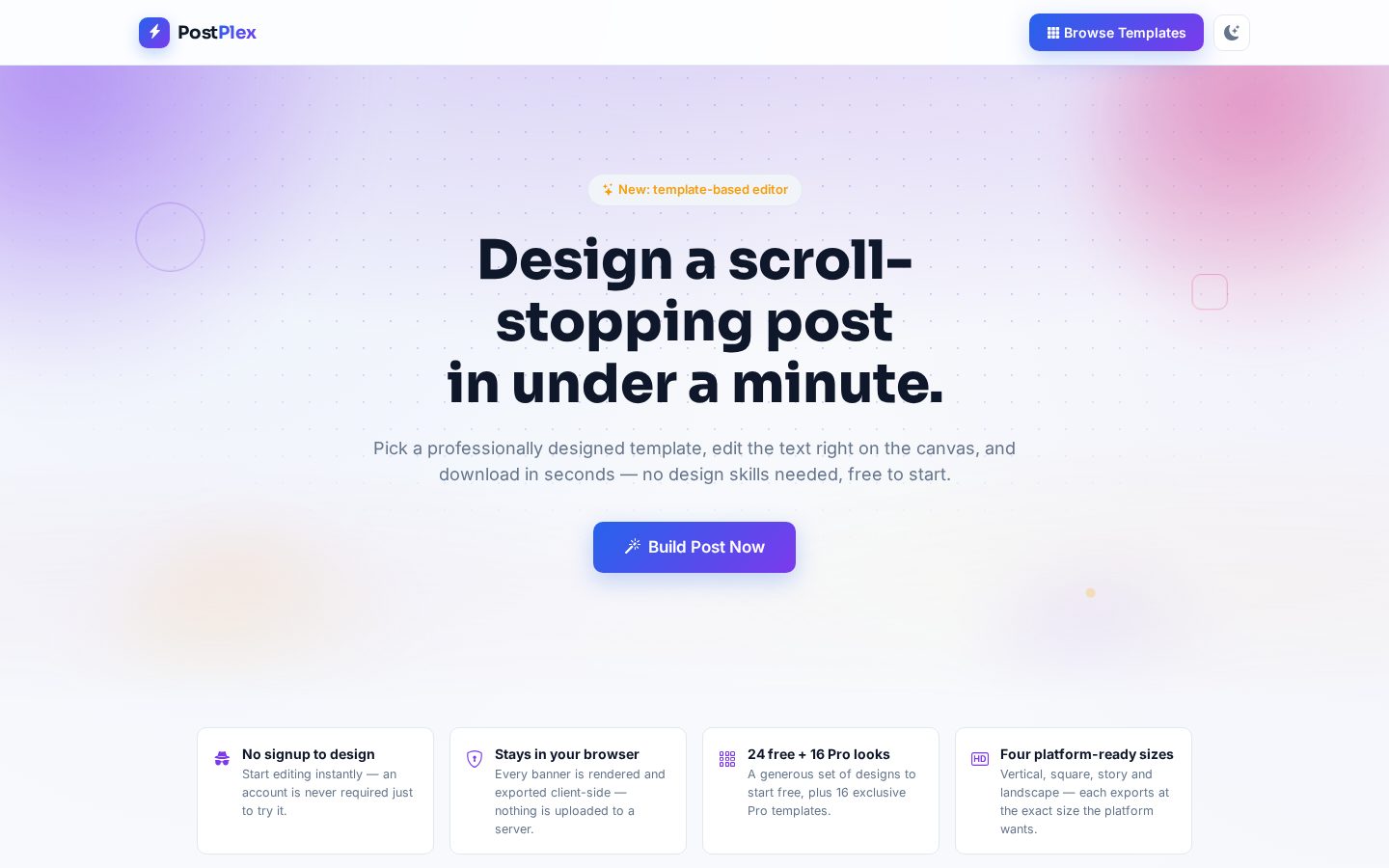 PostPlex Homepage