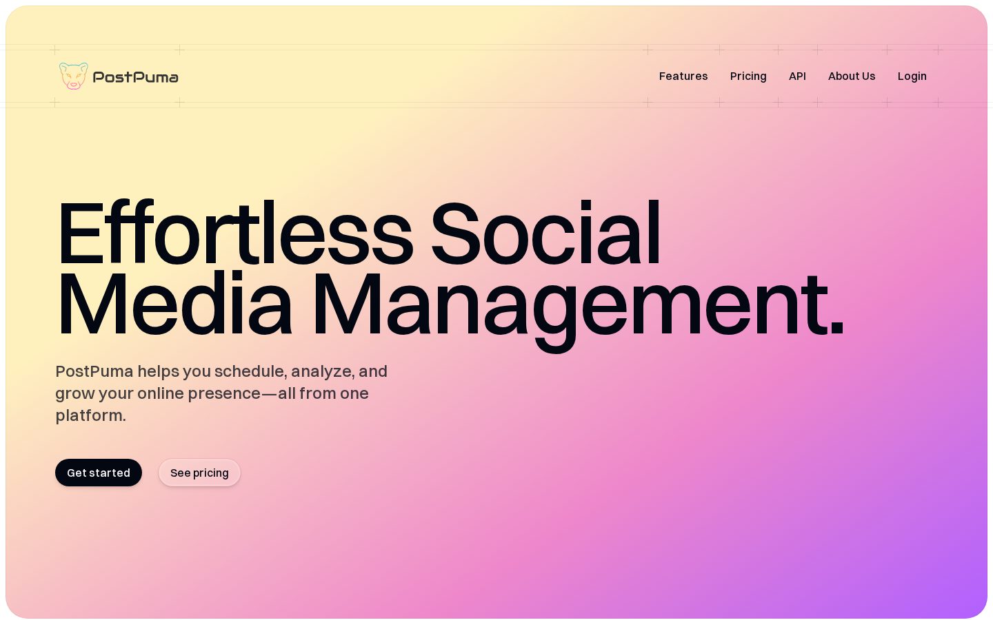PostPuma Homepage