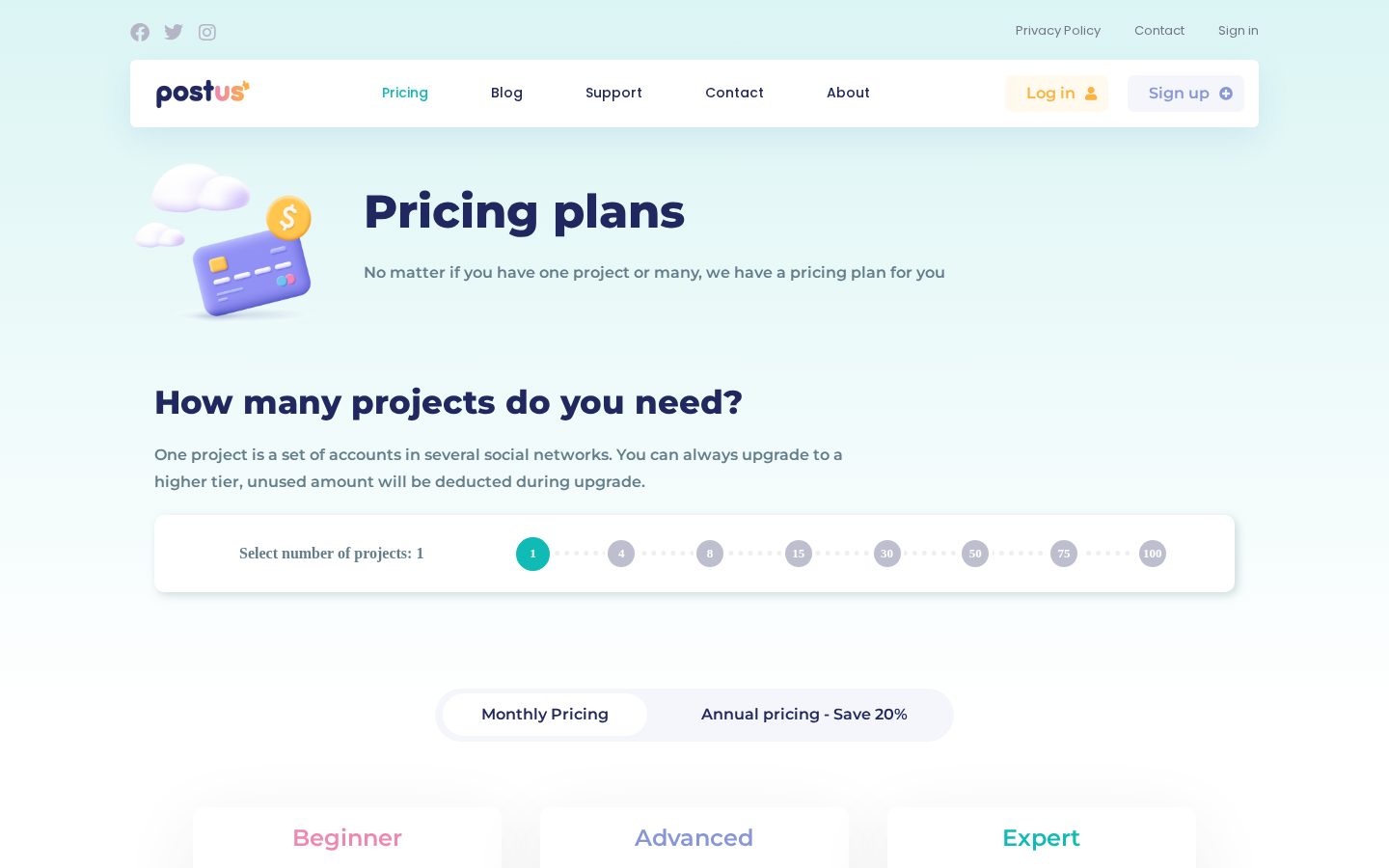 Postus AI Pricing