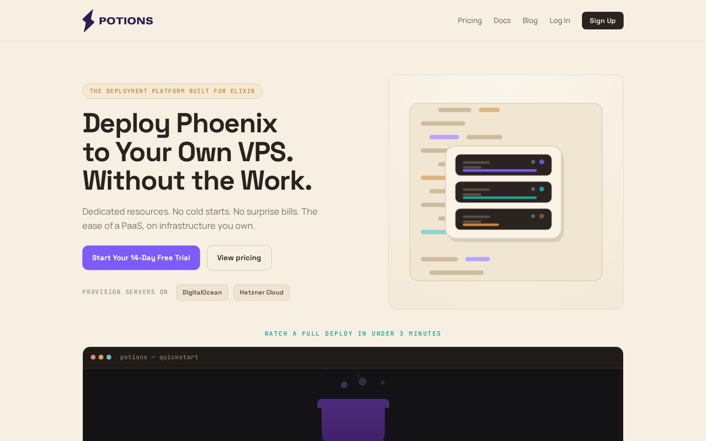 Potions Homepage