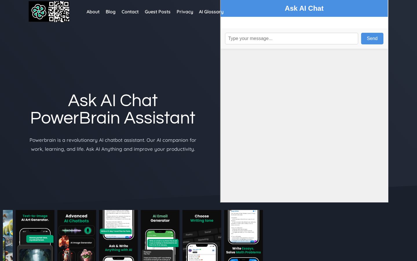 PowerBrain AI Homepage