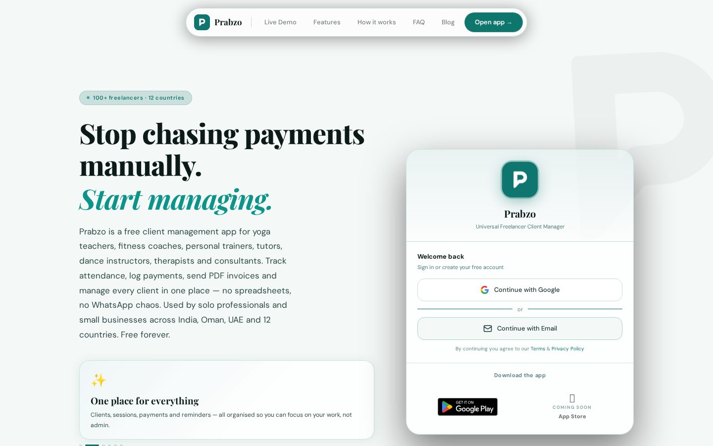 Prabzo Homepage