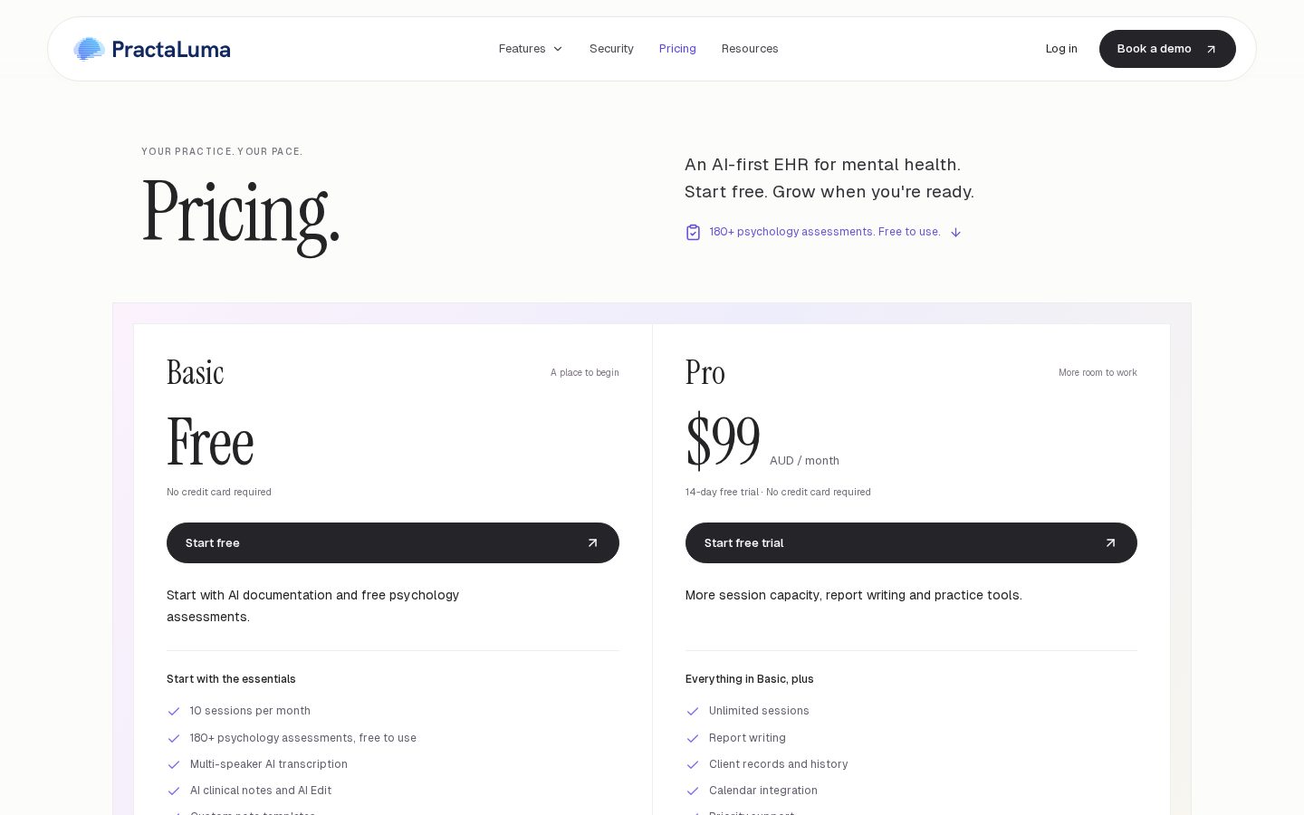 PractaLuma Pricing