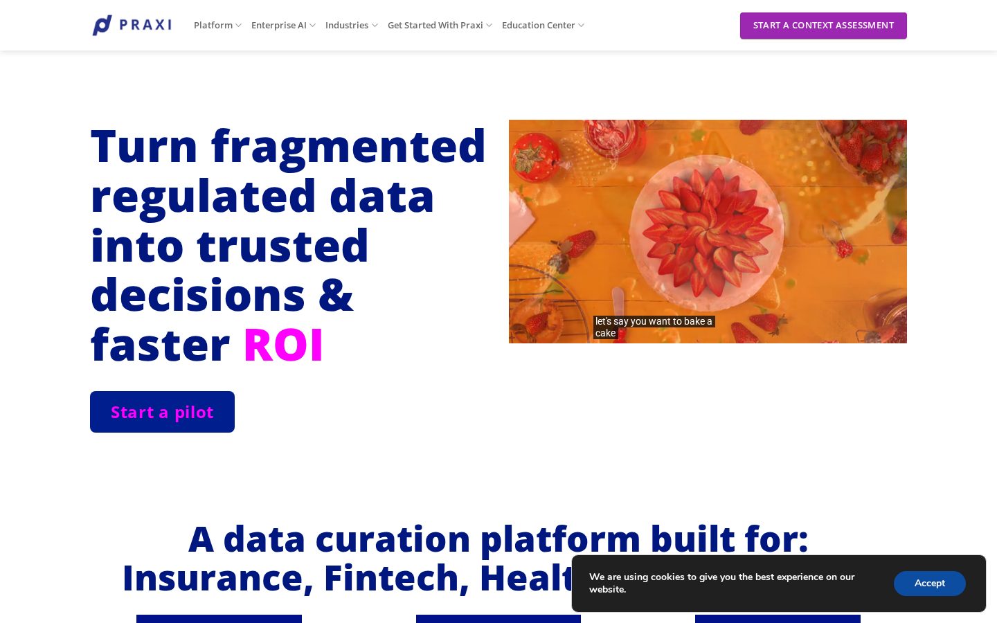 Praxi.ai Homepage