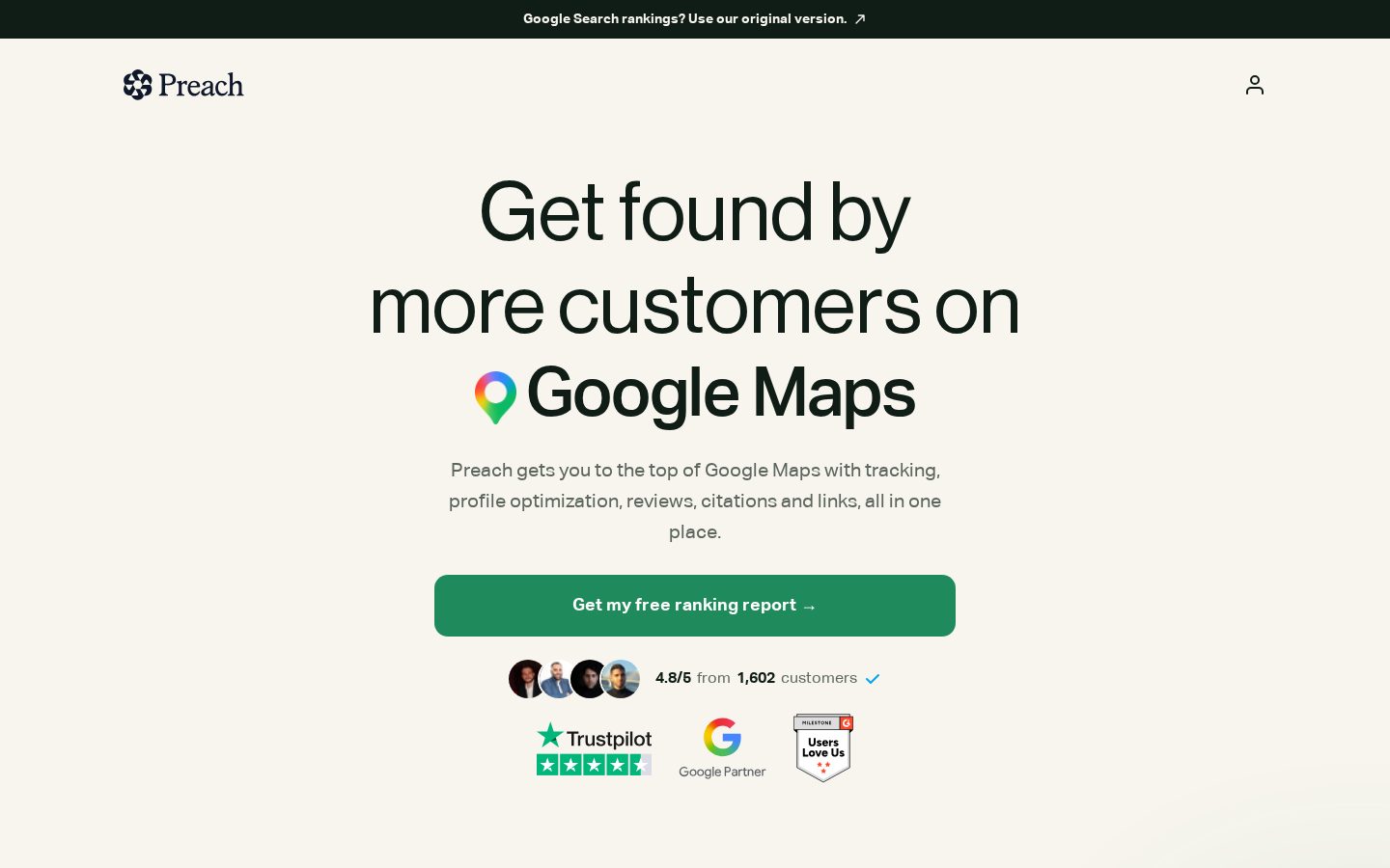 Preach Homepage
