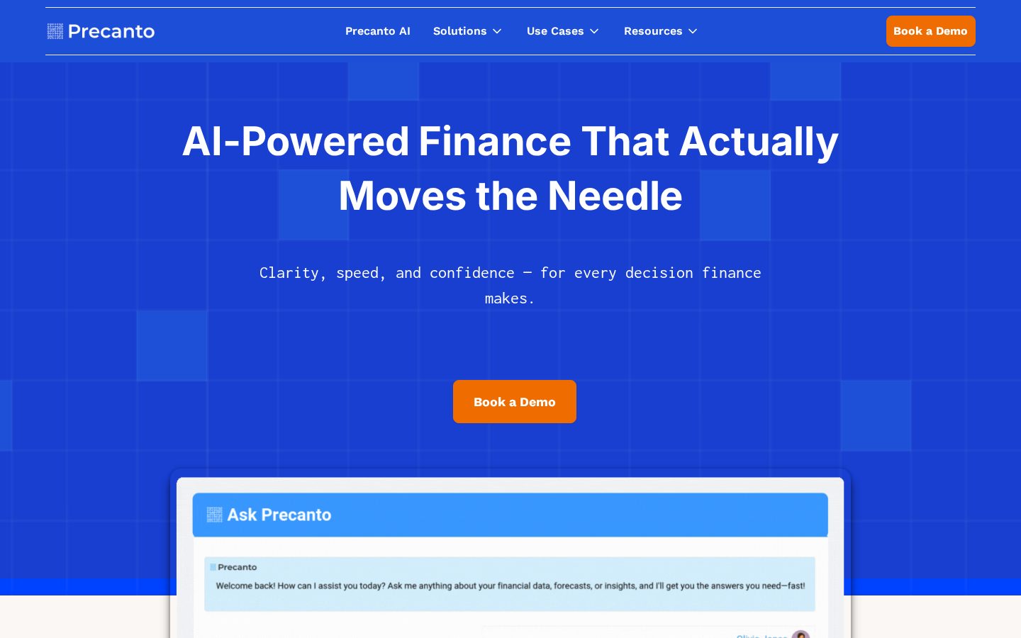 Precanto Homepage