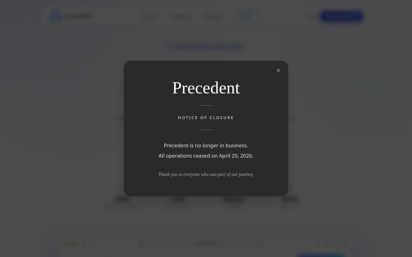 Precedent Homepage