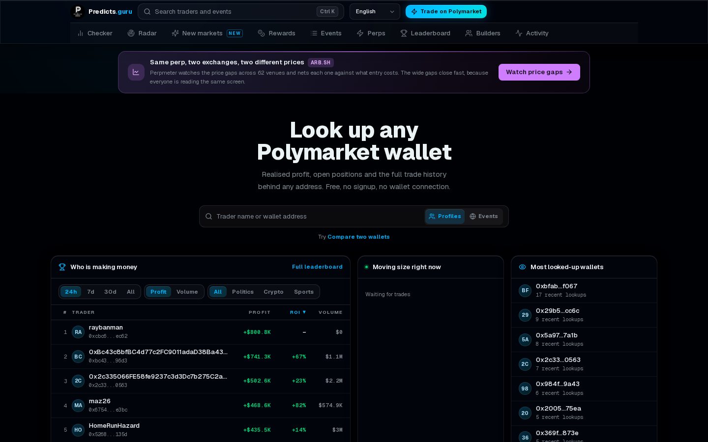 Predicts.guru Homepage
