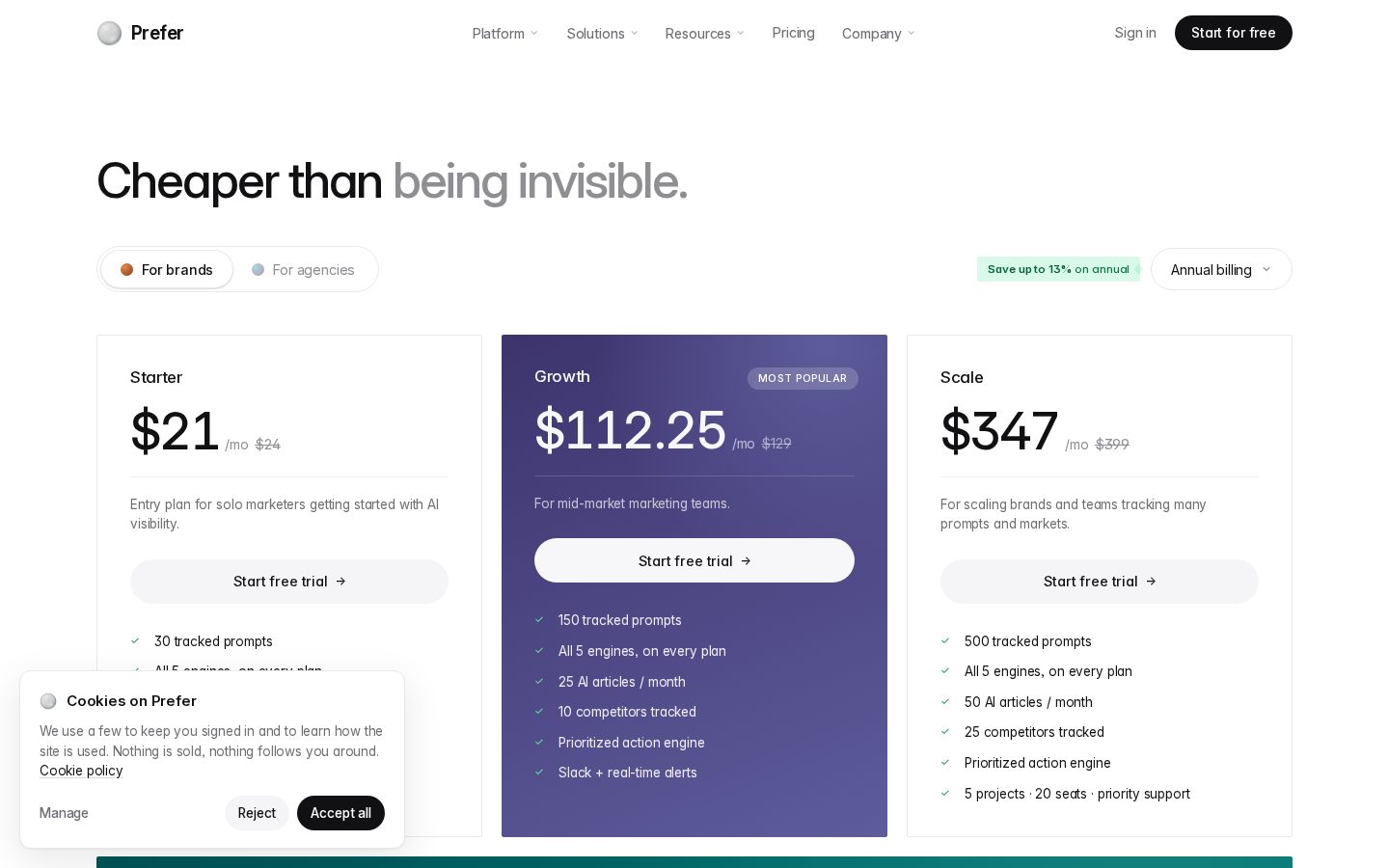Prefer Pricing