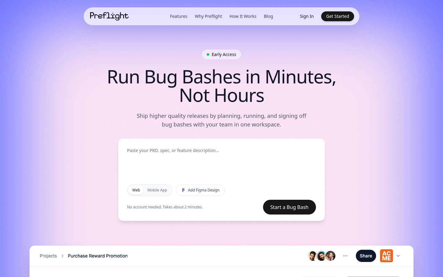 Preflight Homepage