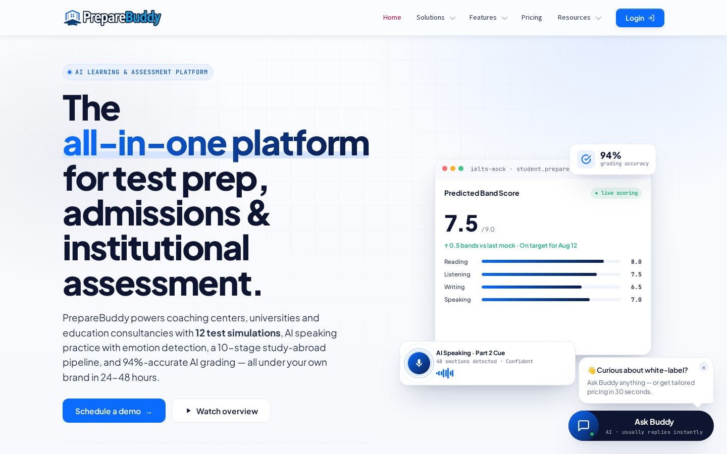 PrepareBuddy Homepage