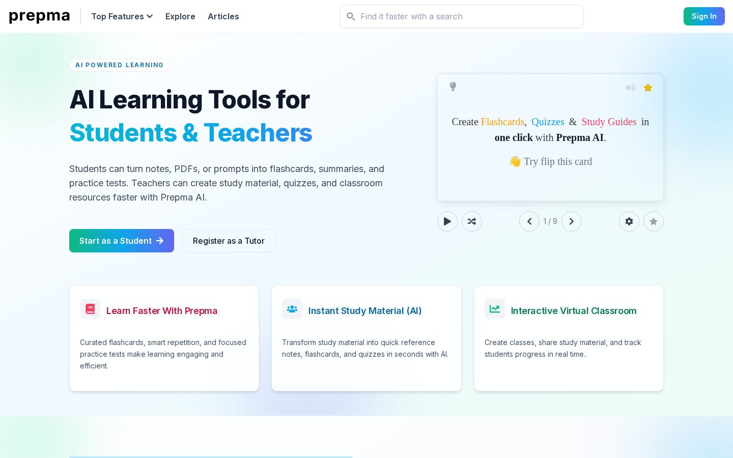 Prepma Homepage