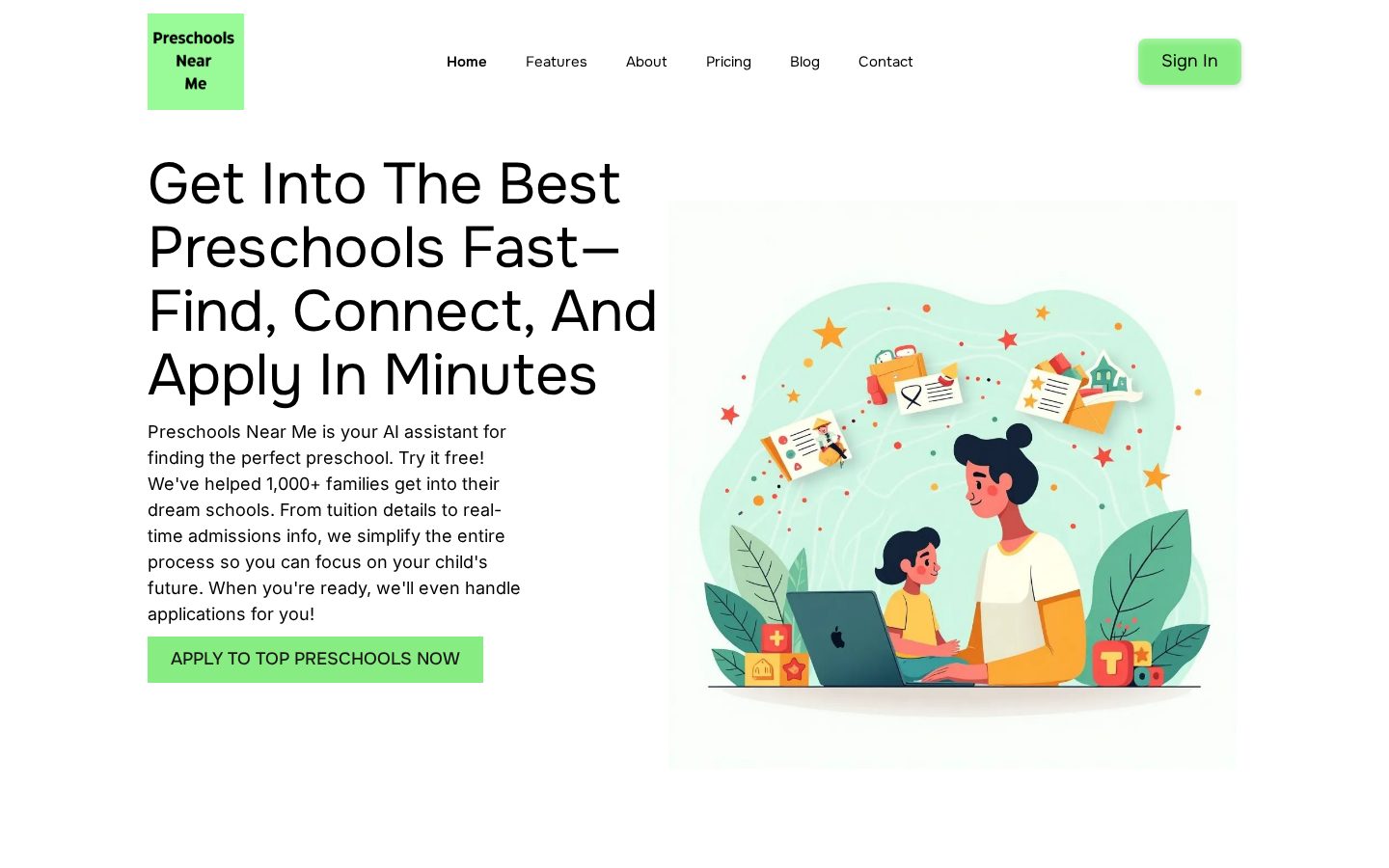 Preschools Near Me Homepage