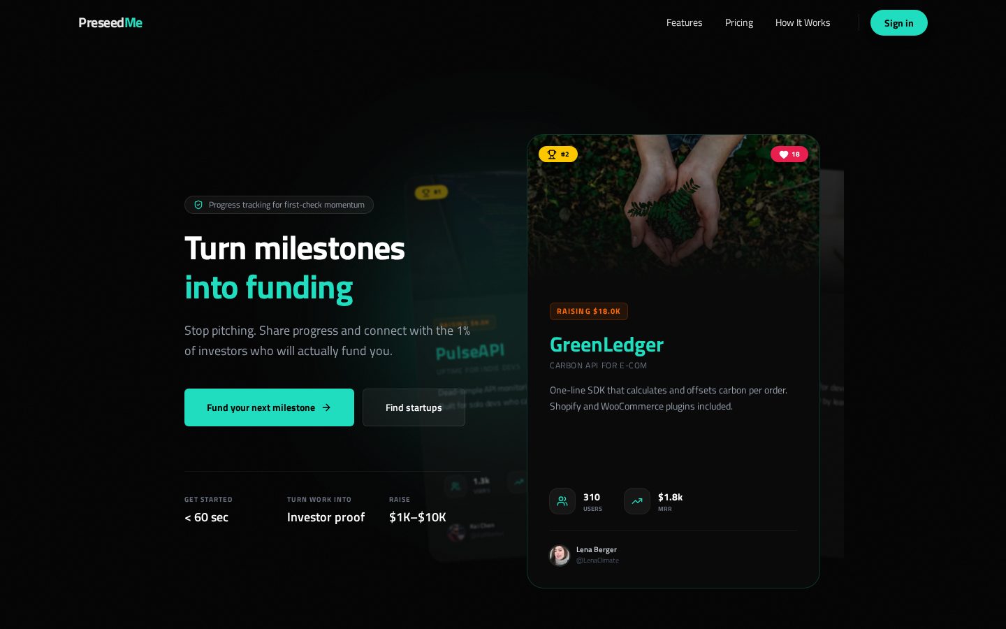 PreseedMe Homepage