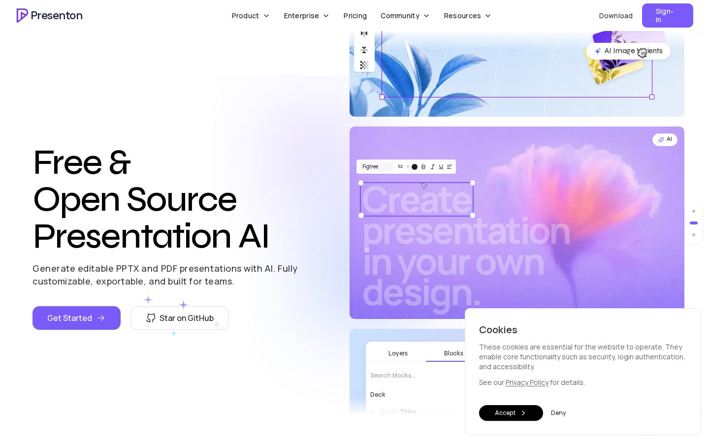 Presenton Homepage