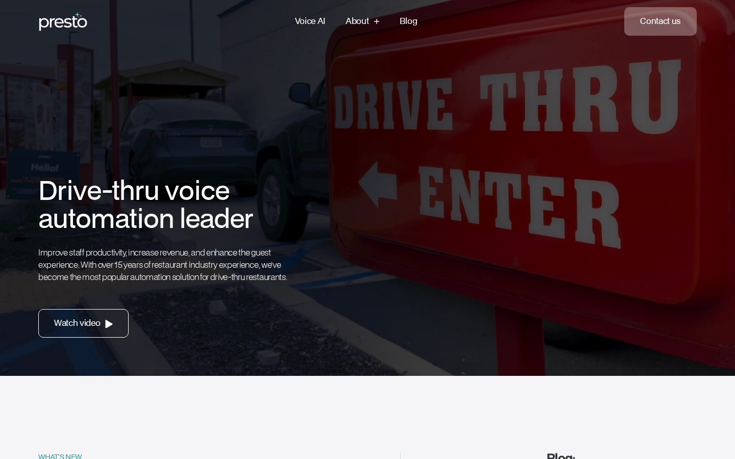 Presto Homepage