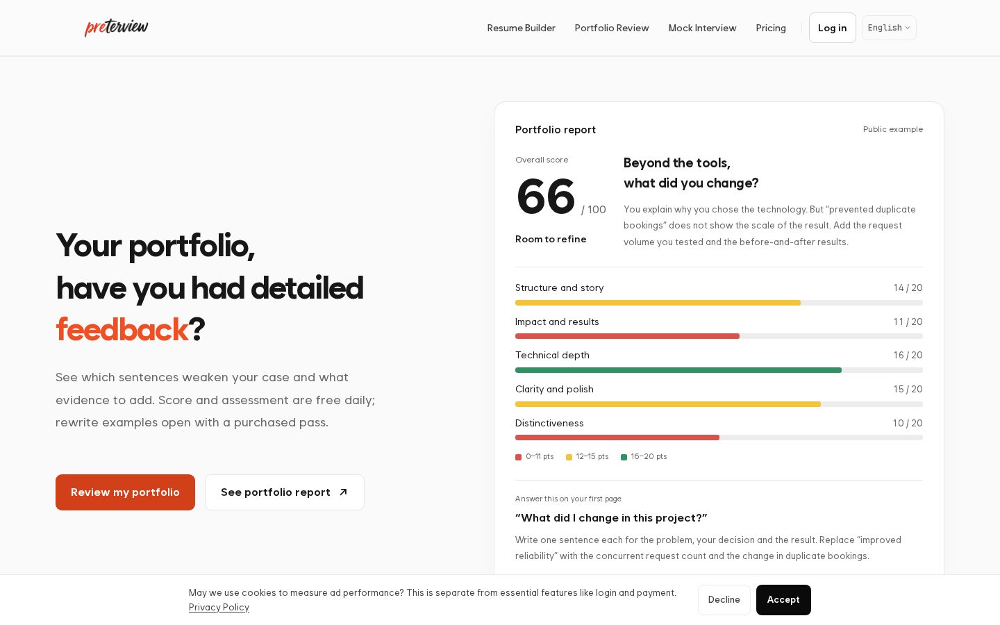 Preterview Homepage