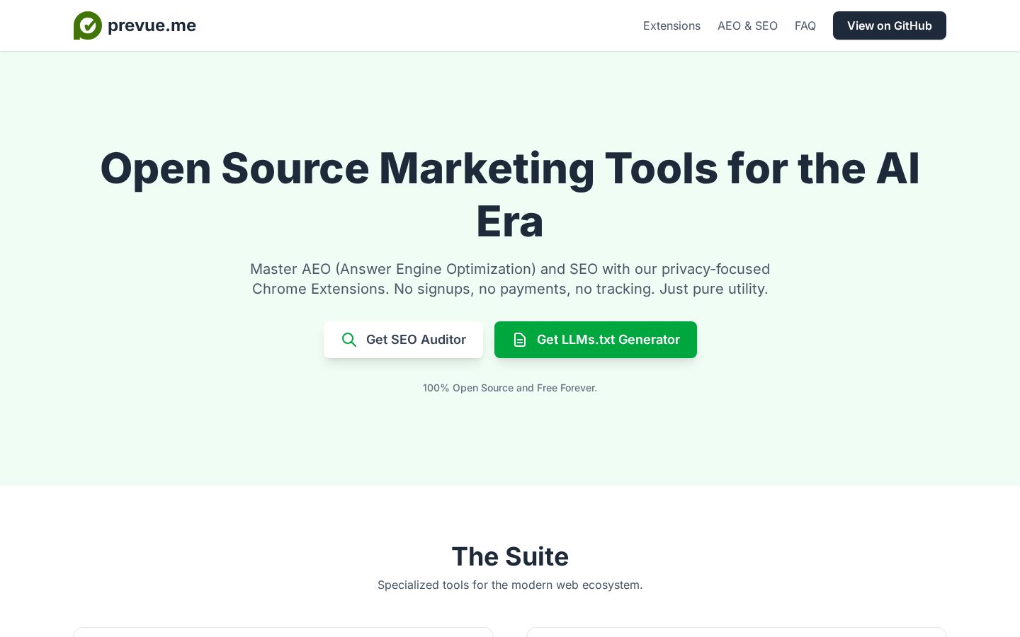 Prevue Homepage