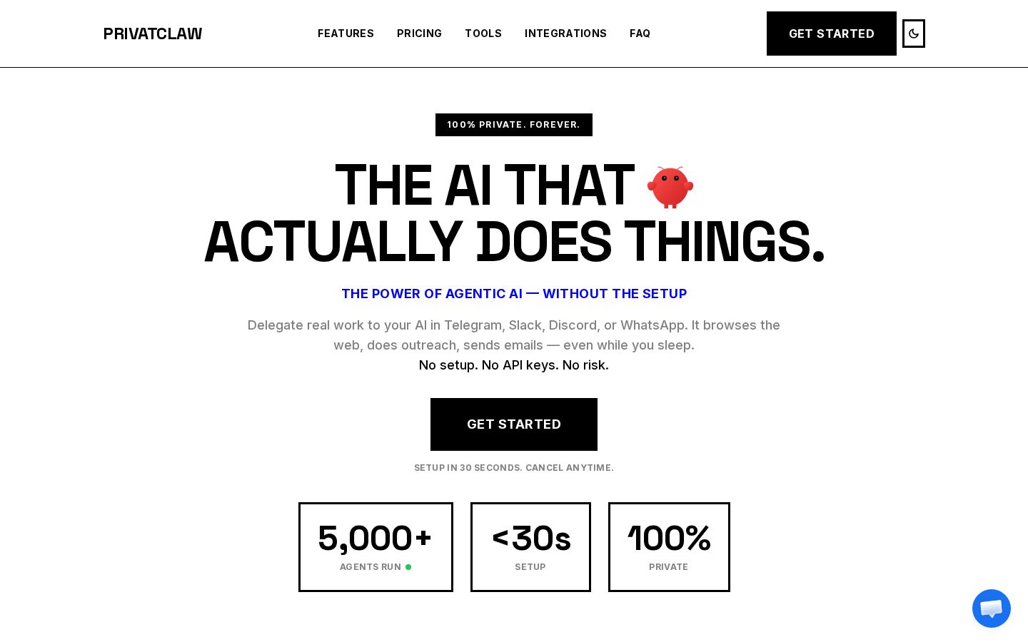 PrivatClaw Homepage