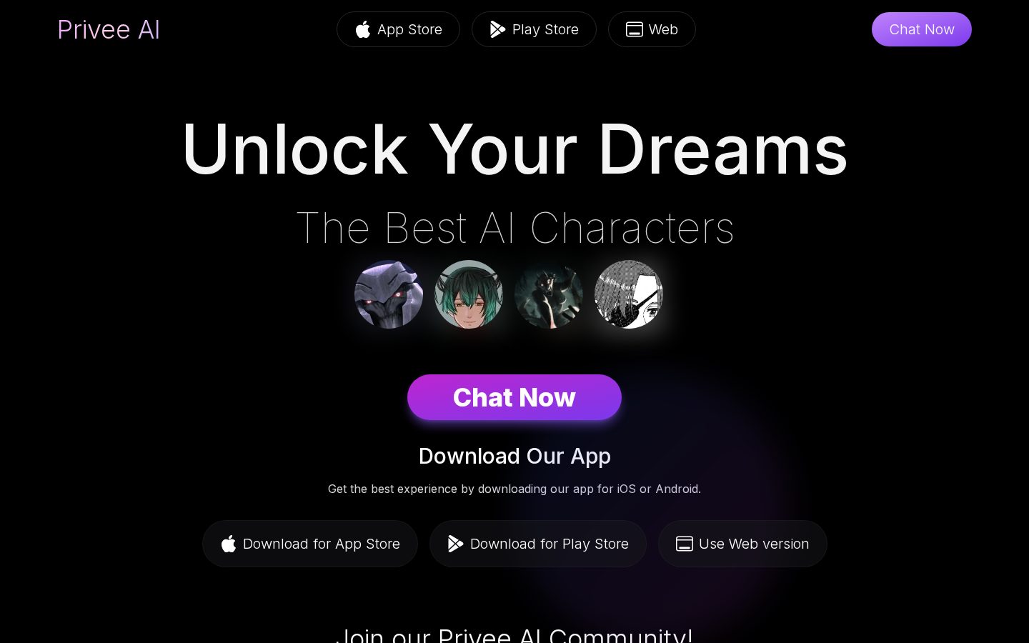 Privee AI Homepage