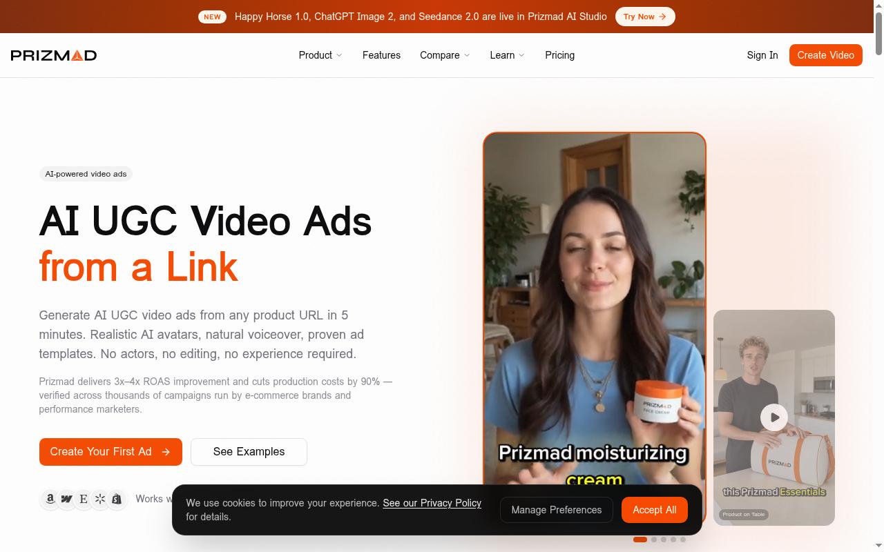Prizmad Homepage