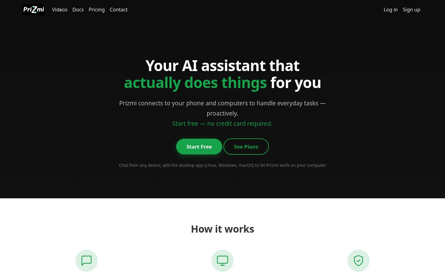 Prizmi Homepage