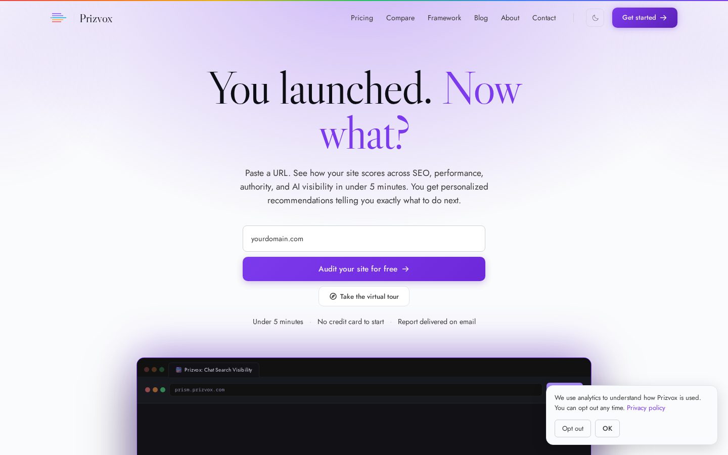 Prizvox Homepage