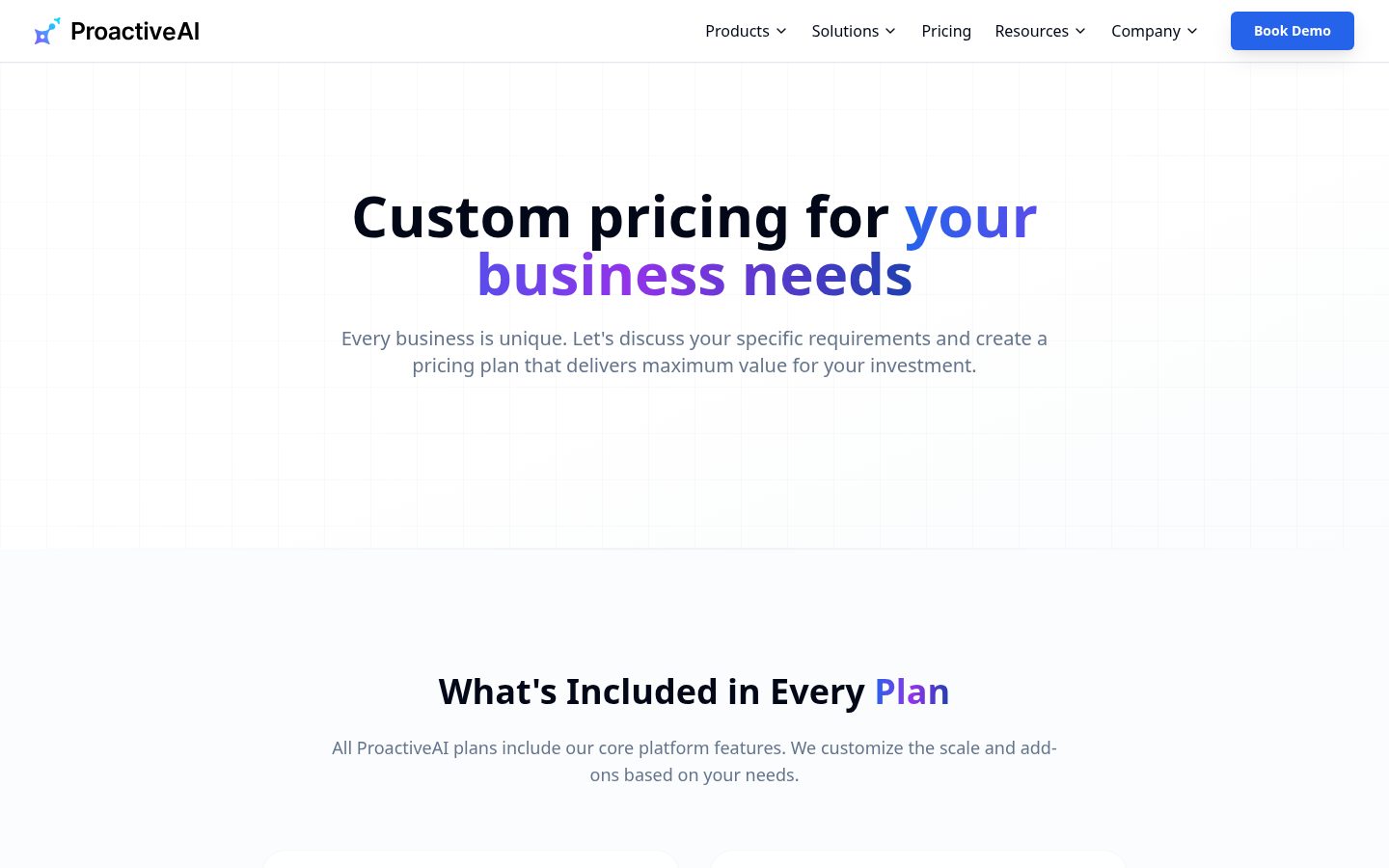Proactive AI Pricing