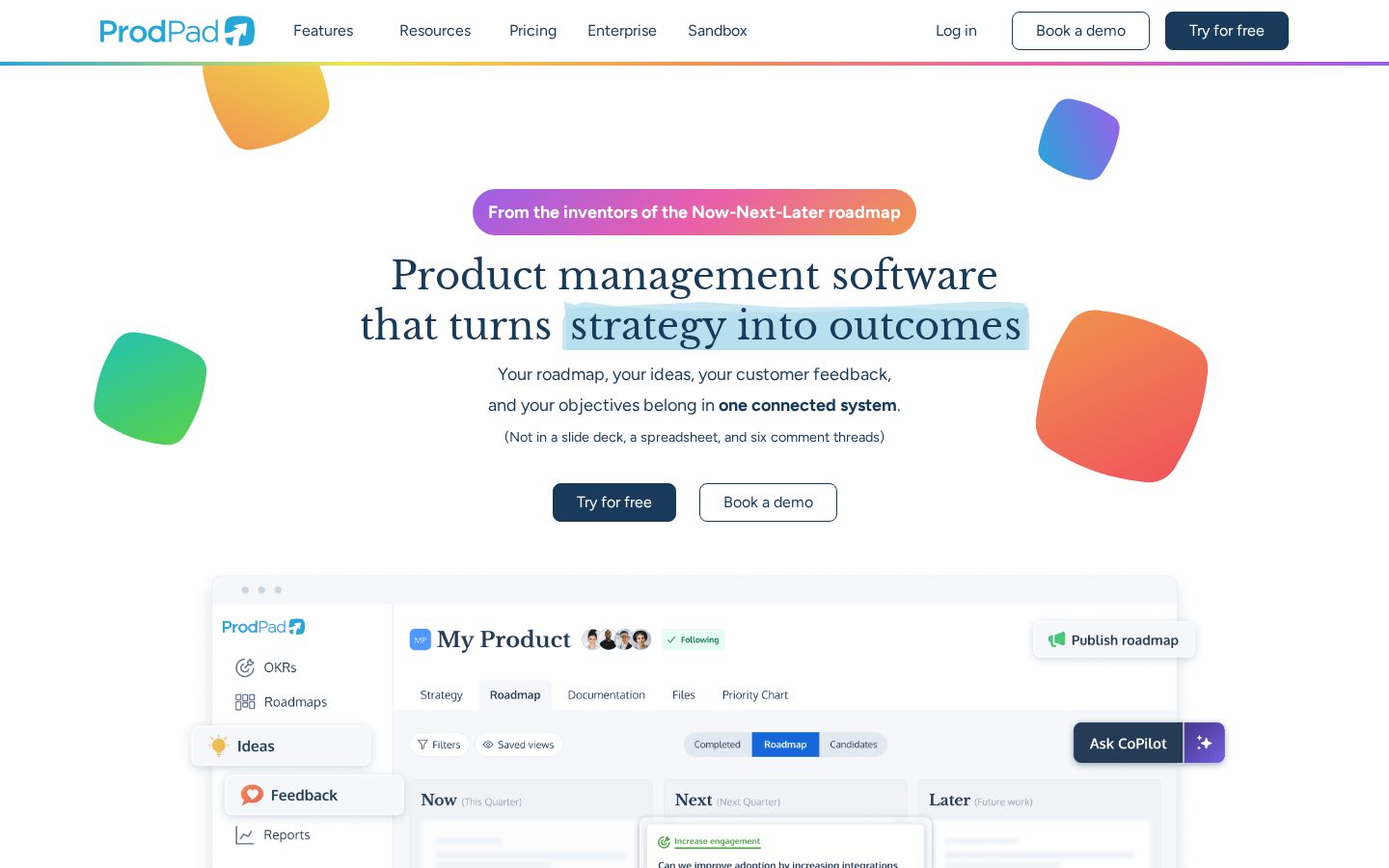 ProdPad Homepage