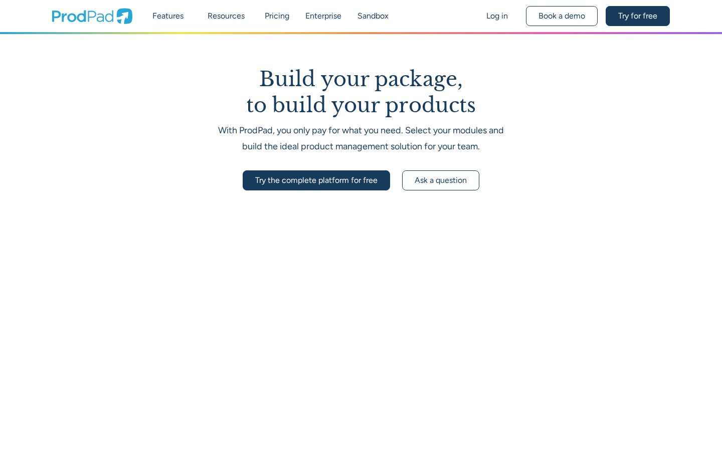 ProdPad Pricing