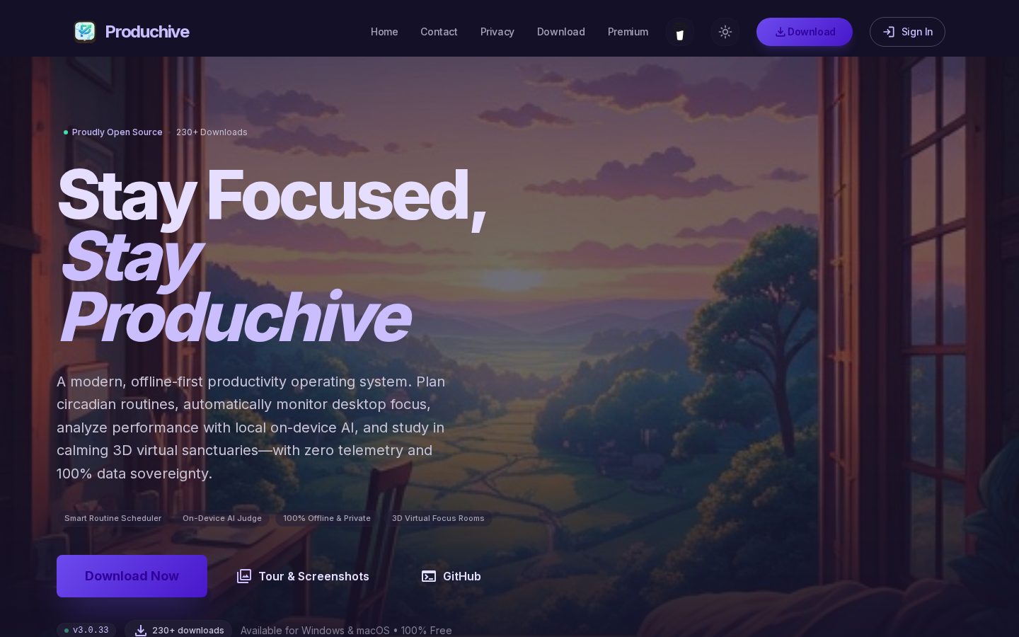 Produchive Homepage