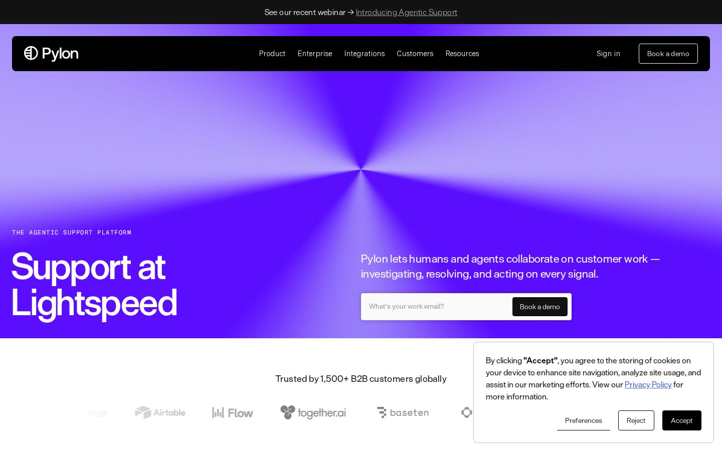 Product Intelligence Homepage