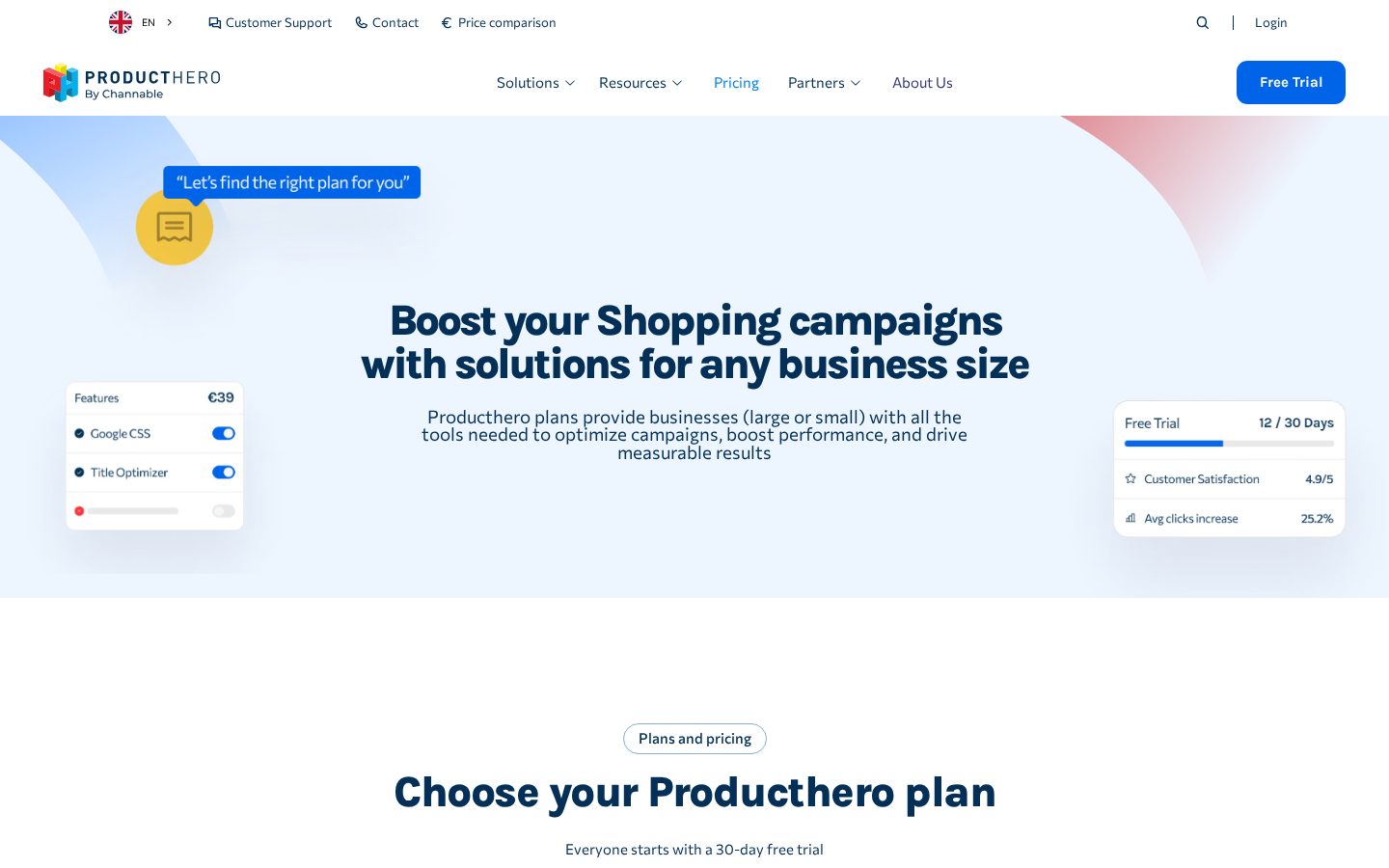 ProductHero Pricing