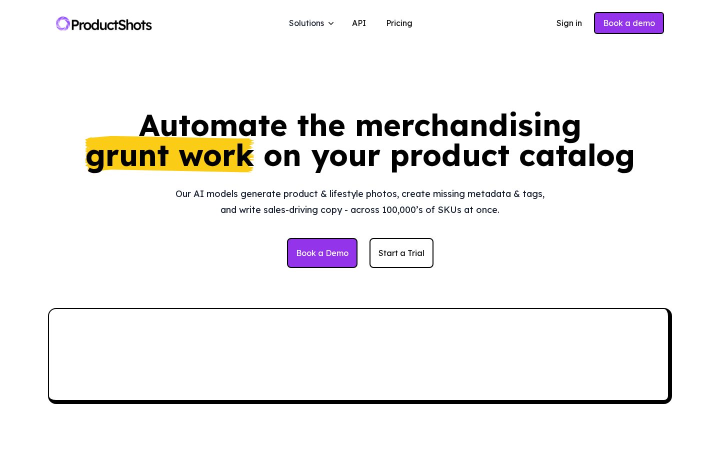 ProductShots.ai Homepage