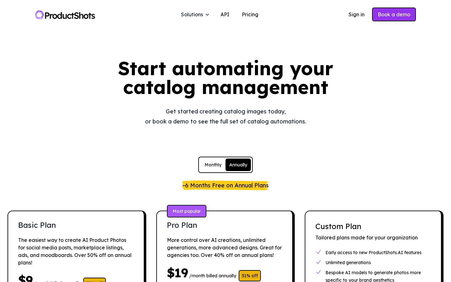 ProductShots.ai Pricing