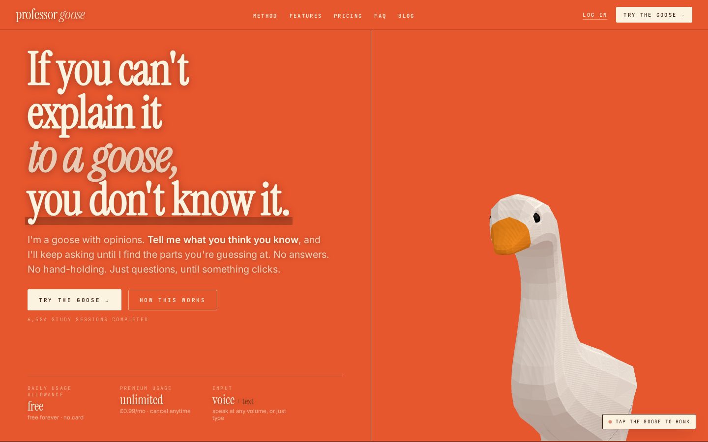 Professor Goose Homepage