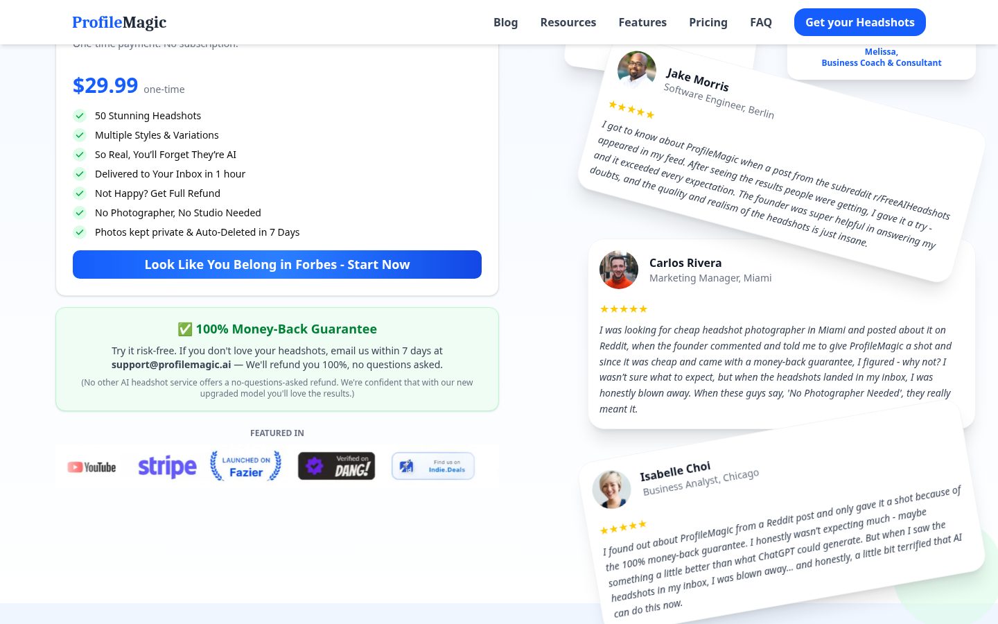 ProfileMagic.ai Pricing