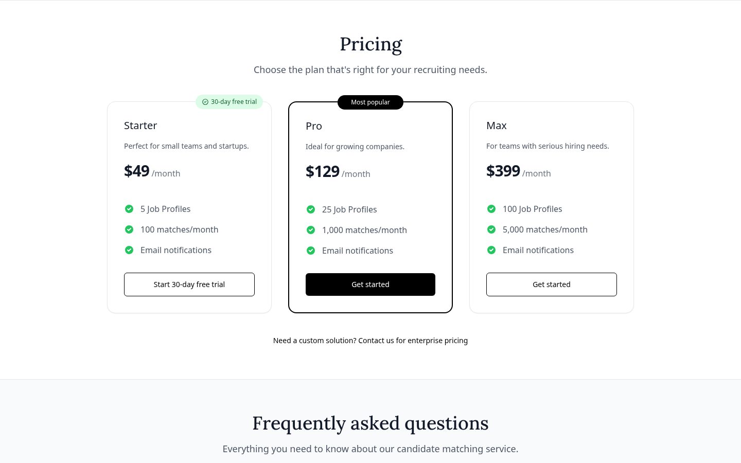 Profilewise Pricing