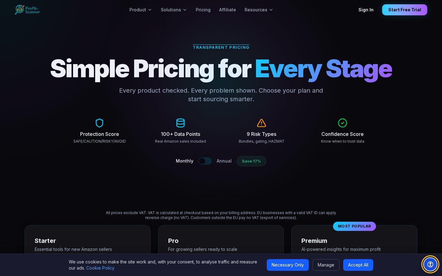Profit Scanner Pricing
