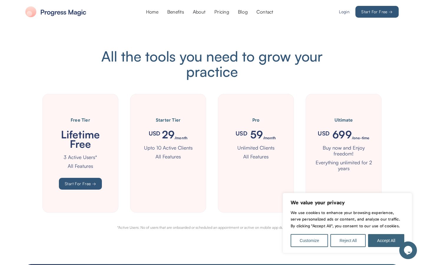 ProgressMagic Pricing