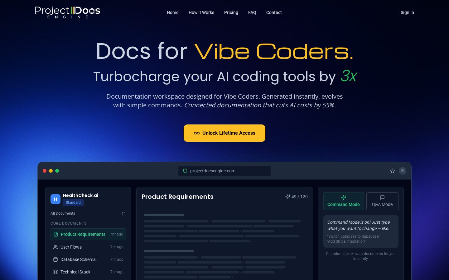 ProjectDocsEngine Homepage
