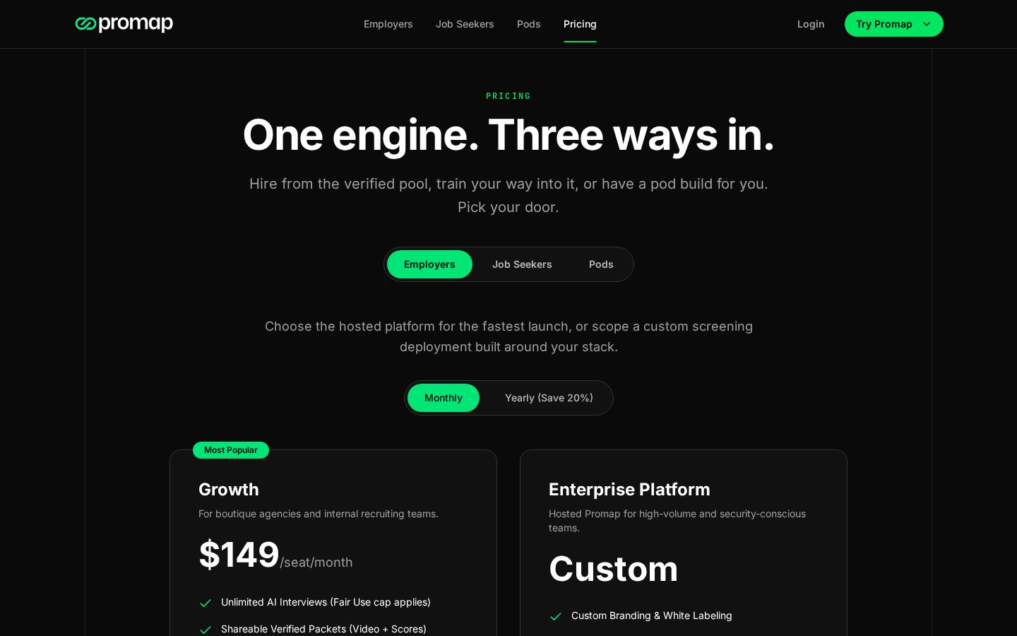 Promap AI Pricing