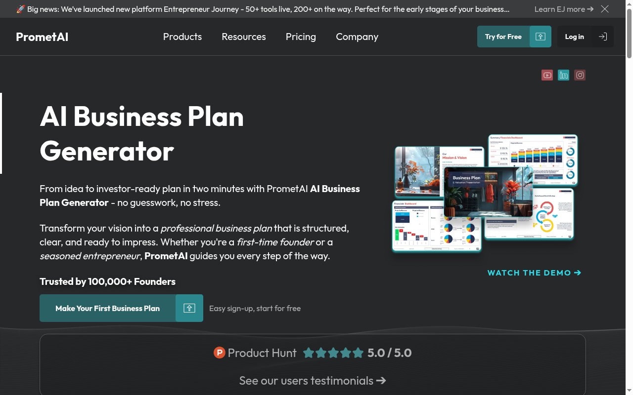 prometai.app homepage